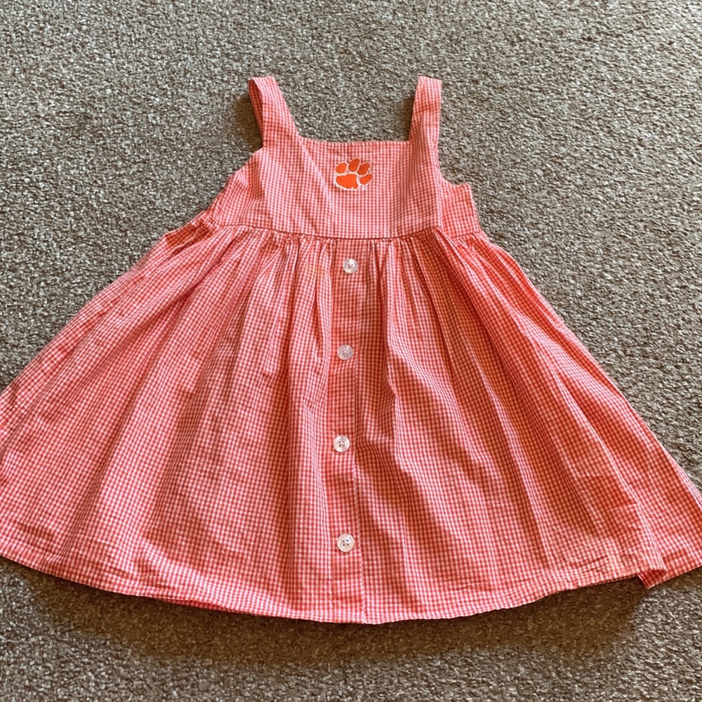 EUC 5t girls Clemson Tigers dress